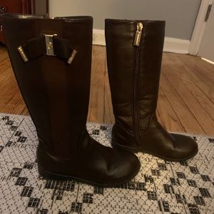 Girls Michael Kors Dark Brown Boots